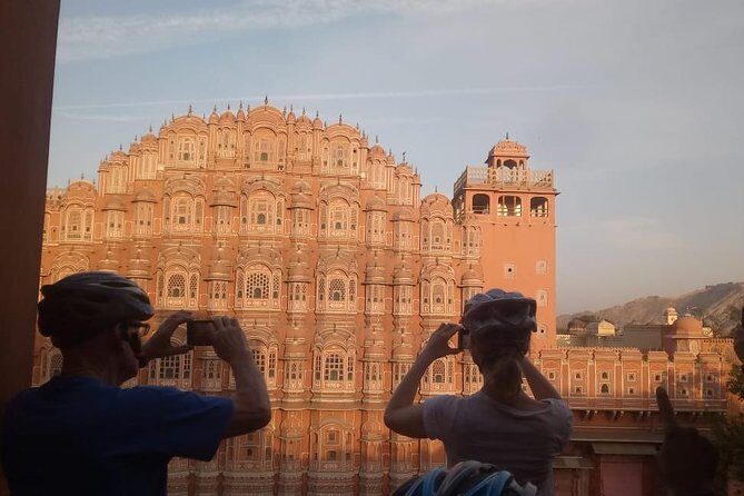 3-Hour Morning Bike Tour of Jaipur - City Palace viewpoints without monument ticket stress