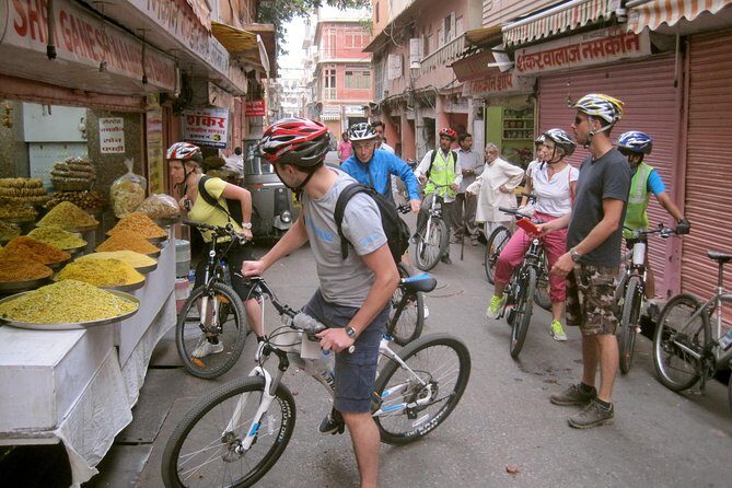 3-Hour Morning Bike Tour of Jaipur - Pink City riding: the streets inside Jaipur’s walled core