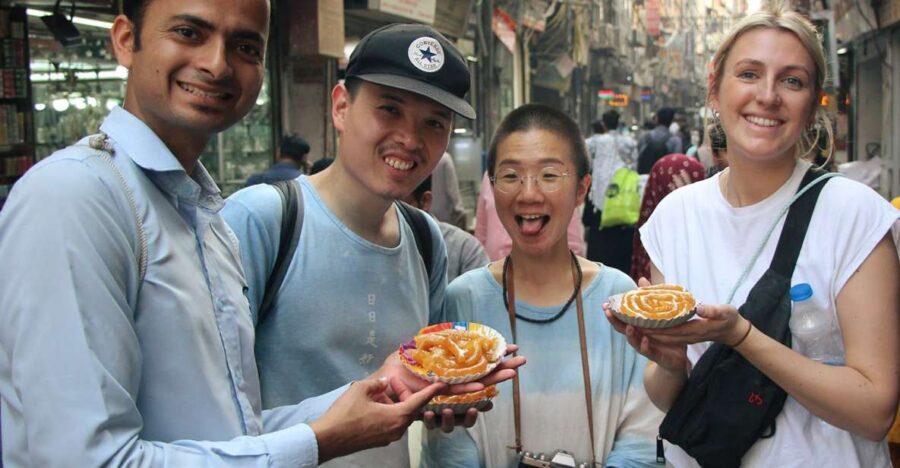 Delhi: Old Delhi Street Food Tour with Rickshaw Ride - Chandni Chowk: The Sweet Spot for Chaat-Style Snacks and Big Market Energy