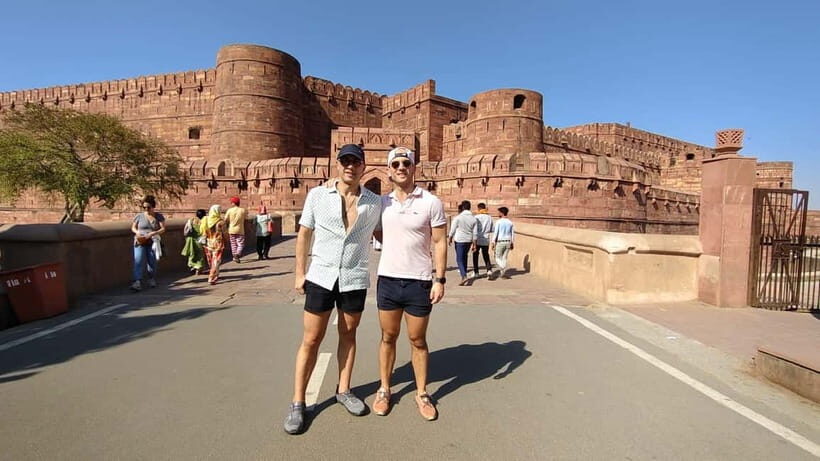 From Jaipur: Private Taj Mahal & Agra Day Trip with 5<em> Lunch – Key points that make this day trip worth your time’ /></p>
<ul>
<li><strong>Fast-track Taj Mahal entry</strong> saves you time before you even reach the gates</li>
<li><strong>Private driver + live guide</strong> means you move at your pace, not a bus schedule</li>
<li><strong>Real guide names show up in the day-to-day experience</strong>, like Arif, Imran Ali Khan, Mehfooz, and Ankur Sharma</li>
<li><strong>Agra Fort plus Baby Taj</strong> gives you more than the one big headline site</li>
<li><strong>Hilton-area lunch option</strong> is built in for a clean break (and one you can actually enjoy)</li>
<li><strong>High transport rating</strong> (94% perfect scores) signals you’ll likely spend more time sightseeing than worrying</li>
</ul>
<h2 id="jaipur-to-agra-without-the-stress-the-private-ride-advantage">Jaipur to Agra without the stress: the private-ride advantage</h2>
<p> Lunch – Jaipur to Agra without the stress: the private-ride advantage’ /><br />
The drive from Jaipur to Agra is long enough that your mood matters. This tour is built around a private AC car, so you’re not stuck in shared shuttles or doing awkward bargaining mid-journey. Pickup is from your chosen spot in Jaipur, which is a big deal if you’re staying in a hotel that’s hard to find or you prefer to start from somewhere convenient.</p>
<p><p>That private format also affects your timing. You can usually keep the day from feeling like a checklist. Guides will often help you manage the order of moments inside the monuments—where to pause, where to step aside for photos, and how to avoid wasting time. In short: you get structure, but you’re not trapped in it.</p>
</p>
<p><p>One more value angle: the transport is repeatedly praised for safety and punctuality. Guests mention drivers like Shahid, Asrar, and Sharif arriving on time and handling traffic calmly. If you’re traveling solo, that matters. A couple of reviews highlight feeling safe and looked after throughout the day.</p>
</p>
<div style="margin: 20px 0; padding: 15px 0;"><p>You can also read our reviews of more private tours in Jaipur</p><ul style="margin: 10px 0; padding: 0; list-style: none;"><li style="margin: 0 0 10px 0; padding: 0 0 10px 0; border-bottom: 1px solid #eee; display: flex; align-items: flex-start; gap: 12px; line-height: 1.4;"><a href="https://theindiatraveller.com/jaipur-private-full-day-sightseeing-tour-by-car-with-guide/" aria-hidden="true" tabindex="-1"><img decoding="async" style="width: 80px; height: 60px; object-fit: cover; border-radius: 4px; flex-shrink: 0;" src="https://theindiatraveller.com/wp-content/uploads/2026/06/jaipur-private-full-day-sightseeing-tour-by-car-with-guide-150x150.jpg" alt="" loading="lazy"></a><div><a href="https://theindiatraveller.com/jaipur-private-full-day-sightseeing-tour-by-car-with-guide/">Jaipur: Private Full Day Sightseeing Tour By Car with Guide</a><br><span style="font-size: 0.82em; color: #555; margin-top: 2px;"><span style="color: #f5a623;">★</span> 4.9 &middot; 1,839 reviews</span></div></li><li style="margin: 0 0 10px 0; padding: 0 0 10px 0; border-bottom: 1px solid #eee; display: flex; align-items: flex-start; gap: 12px; line-height: 1.4;"><a href="https://theindiatraveller.com/full-day-jaipur-private-sightseeing-tour-by-car-with-guide/" aria-hidden="true" tabindex="-1"><img decoding="async" style="width: 80px; height: 60px; object-fit: cover; border-radius: 4px; flex-shrink: 0;" src="https://theindiatraveller.com/wp-content/uploads/2026/06/full-day-jaipur-private-sightseeing-tour-by-car-with-guide-150x150.jpg" alt="" loading="lazy"></a><div><a href="https://theindiatraveller.com/full-day-jaipur-private-sightseeing-tour-by-car-with-guide/">Full-Day Jaipur Private Sightseeing Tour by Car with Guide</a><br><span style="font-size: 0.82em; color: #555; margin-top: 2px;"><span style="color: #f5a623;">★</span> 5.0 &middot; 472 reviews</span></div></li><li style="margin: 0; padding: 0; border-bottom: none; display: flex; align-items: flex-start; gap: 12px; line-height: 1.4;"><a href="https://theindiatraveller.com/private-full-day-jaipur-sightseeing-tour-by-tuk-tuk/" aria-hidden="true" tabindex="-1"><img decoding="async" style="width: 80px; height: 60px; object-fit: cover; border-radius: 4px; flex-shrink: 0;" src="https://theindiatraveller.com/wp-content/uploads/2026/06/private-full-day-jaipur-sightseeing-tour-by-tuk-tuk-150x150.jpg" alt="" loading="lazy"></a><div><a href="https://theindiatraveller.com/private-full-day-jaipur-sightseeing-tour-by-tuk-tuk/">Private Full Day Jaipur Sightseeing Tour By Tuk Tuk</a><br><span style="font-size: 0.82em; color: #555; margin-top: 2px;"><span style="color: #f5a623;">★</span> 5.0 &middot; 382 reviews</span></div></li></ul></div><h2 id="getting-into-the-taj-mahal-fast-track-entry-and-real-pacing">Getting into the Taj Mahal: fast-track entry and real pacing</h2>
<p> Lunch – Getting into the Taj Mahal: fast-track entry and real pacing’ /><br />
Taj Mahal lines can eat your morning. That’s why <strong>fast-track entry</strong> is one of the biggest practical wins here. You spend less time waiting and more time actually looking. Once inside, the guide helps you turn the visit into something you can understand, not just something you stare at through jet-lag.</p>
<p><p>You’ll typically get around three hours for the Taj Mahal guided experience. That’s enough time to:</p>
</p>
<ul>
<li>walk the main areas without rushing</li>
<li>stop for multiple photo positions</li>
<li>absorb the architecture details your guide points out</li>
</ul>
<p><p>A neat pattern from the better experiences: many guides are strong at photo timing. Several people specifically call out guides who take photos using your phone and suggest angles that avoid the worst crowd backgrounds. One guest even described sunrise being special, which usually happens when the pickup is early. If you want that softer light, plan for a morning start and be ready to move quickly.</p>
</p>
<h2 id="taj-mahal-with-a-guide-what-makes-the-marble-visit-click">Taj Mahal with a guide: what makes the marble visit click</h2>
<p> Lunch – Taj Mahal with a guide: what makes the marble visit click’ /><br />
Taj Mahal is famous. It’s also easy to view it like a postcard and move on. A good guide flips that. In the reviews, guides like Arif, Imran Ali Khan, Mehfooz, and Anshu come across as clear explainers who translate the monument into real design choices—materials, symmetry, and the why behind the visual impact.</p>
<p><p>Here’s what you’ll likely notice with a strong guide:</p>
</p>
<ul>
<li>how the white marble shifts in color as you move</li>
<li>how the Taj is planned to feel balanced from different viewpoints</li>
<li>small architectural details you would otherwise miss</li>
<li>context about the mausoleum’s place in Mughal-era planning</li>
</ul>
<p><p>Guides also help with the practical stuff inside the crowds. People mention getting guidance on where to stand for photos, when to move, and how to handle posed-photo photographers who approach visitors. The best part is you’re not left to figure it out alone. Your guide stays with you and keeps the day feeling controlled.</p>
</p>
<p><p>A quick heads-up: Taj Mahal is closed every Friday. If your trip lands on a Friday, this is an instant itinerary problem—so check dates before you book.</p>
</p>
<h2 id="agra-fort-next-why-its-more-than-a-stop-on-the-way">Agra Fort next: why it’s more than a stop on the way</h2>
<p> Lunch – Agra Fort next: why it’s more than a stop on the way’ /><br />
After the Taj, the day usually shifts into Agra’s power-and-defense side at <strong>Agra Fort</strong>. The Fort visit is shorter than the Taj (about an hour guided), but it still gives you a different lens on the city. You go from a white marble symbol to a more fortress-style view of rule, control, and Mughal planning.</p>
<p><p>What you should expect from the Fort stop:</p>
</p>
<ul>
<li>a guided walk through key sections</li>
<li>story-driven context that connects the Fort to the same era as the Taj</li>
<li>views that help you see why Agra became such a key place</li>
</ul>
<p><p>Some guests say the Fort was a favorite because it feels less crowded than Taj Mahal. Even if it isn’t your only reason to go, it adds depth. You start understanding Agra as a whole city, not just one monument.</p>
</p>
<p><p>If your time feels tight, remember this: the Fort is the place where you’ll appreciate the day more if you can take in the structure slowly. One hour is enough if you have guidance to point you toward the most meaningful spots.</p>
</p>
<h2 id="baby-taj-the-quieter-add-on-that-actually-earns-its-place">Baby Taj: the quieter add-on that actually earns its place</h2>
<p> Lunch – Baby Taj: the quieter add-on that actually earns its place’ /><br />
Baby Taj is the detour that many people end up loving more than they expected. The visit is about 30 minutes guided, which means you can enjoy it without feeling like you’re giving up your whole day.</p>
<p><p>Why it works:</p>
</p>
<ul>
<li>it’s less overwhelming than the main Taj experience</li>
<li>it lets you compare design details without the biggest crowd crush</li>
<li>it feels like a calmer, more human-sized stop</li>
</ul>
<p><p>A simple strategy for this portion: treat it like a reset. If Taj Mahal makes your eyes and brain go on overload, Baby Taj can bring you back to slower looking. It’s also a useful contrast to the huge, central landmark you already saw.</p>
</p>
<div style="margin: 20px 0; padding: 15px 0;">Here