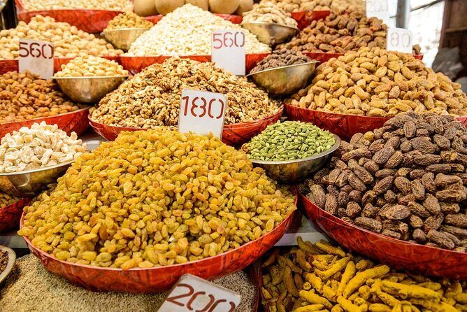 Old Delhi Food, Heritage&Cultural Walk with Rickshaw ride to Masterji Kee Haveli - Khari Baoli Spice Market: 30 Minutes of Smell, Color, and Wholesale Reality